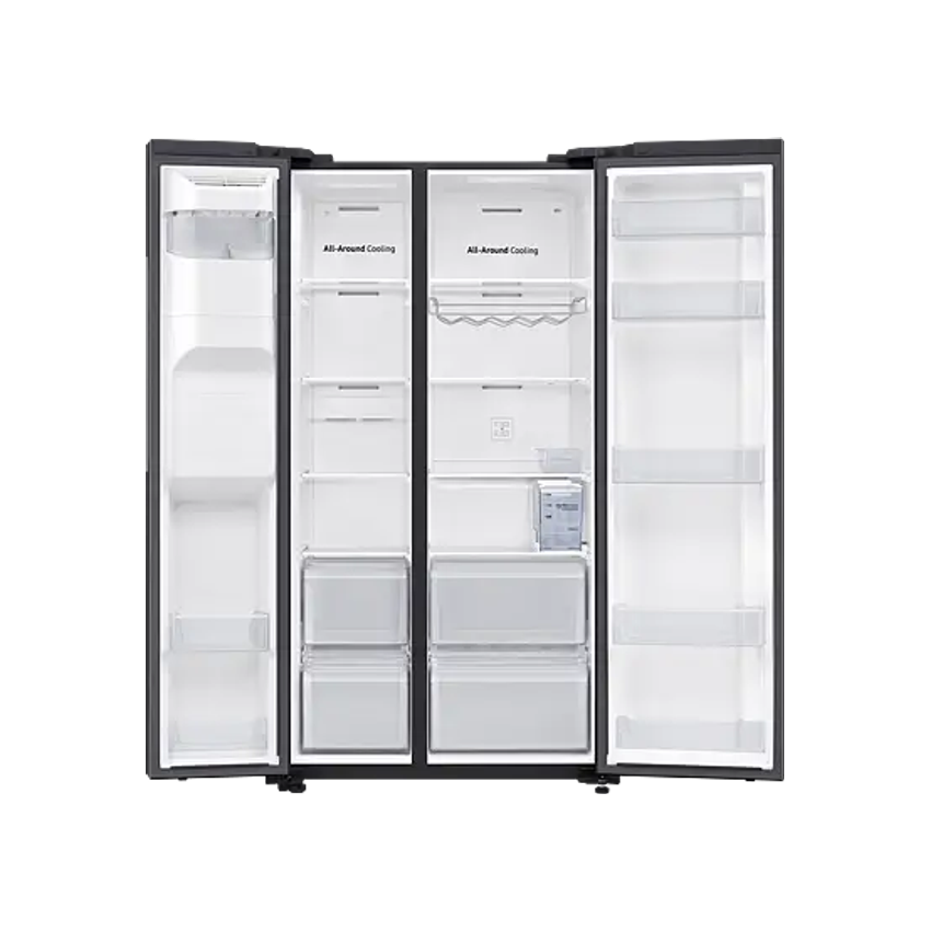 Samsung 617L Side by Side Fridge - Black (Photo: 4)